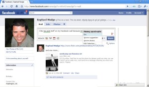 Facebook Grammar Checker