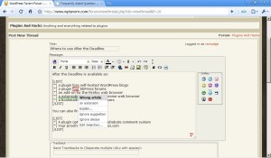 Grammar checker for forums